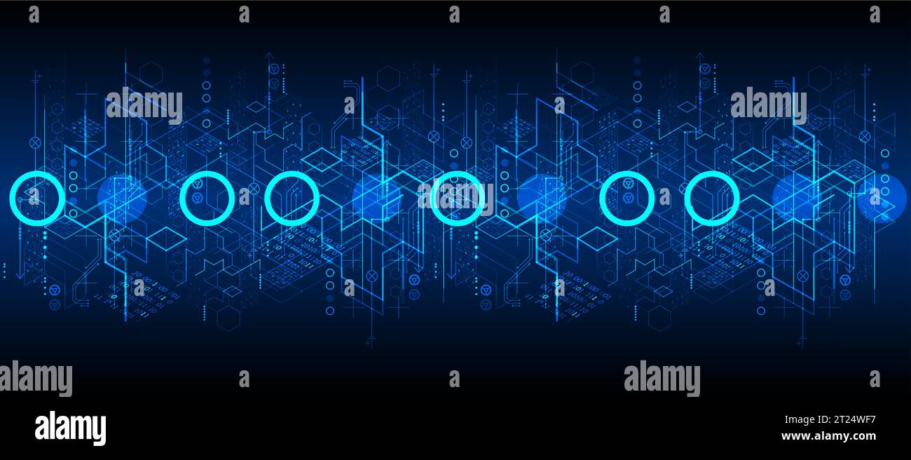 Isometric big data flow processing concept, cloud database. Abstract technology background. Vector illustration Stock Vector