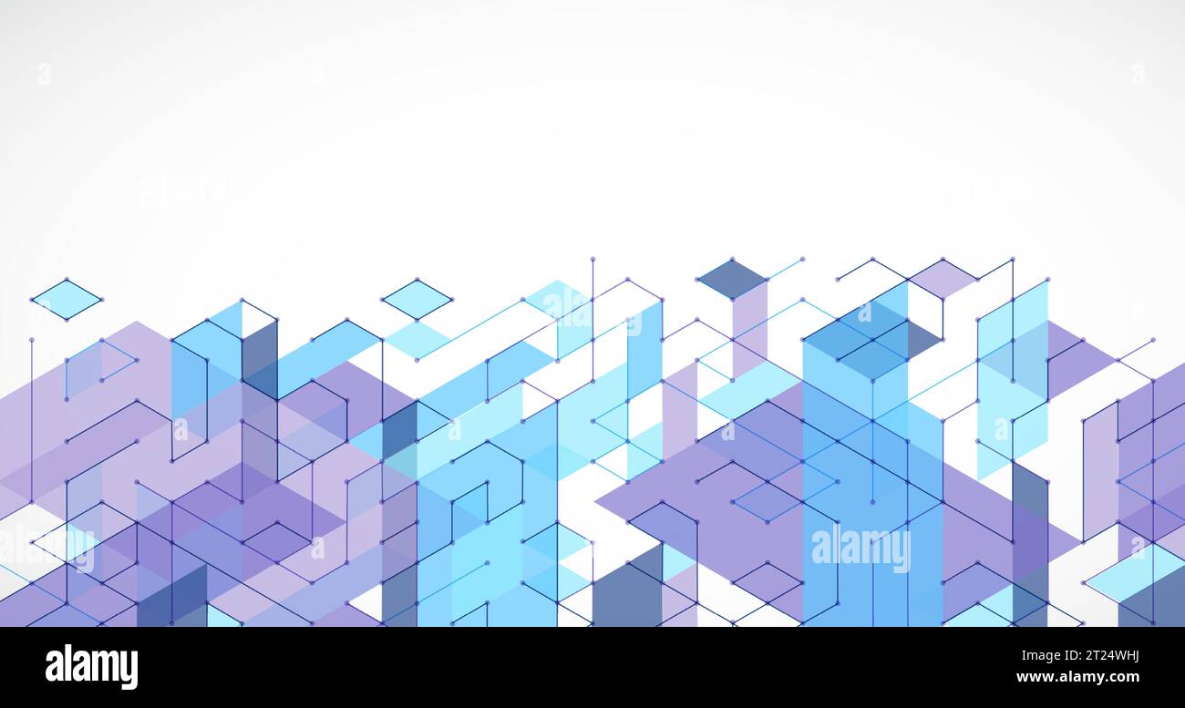 Abstract rectro colored  background in isometric style.  Vector Stock Vector