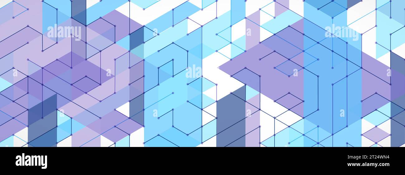Abstract rectro colored  background in isometric style.  Vector Stock Vector