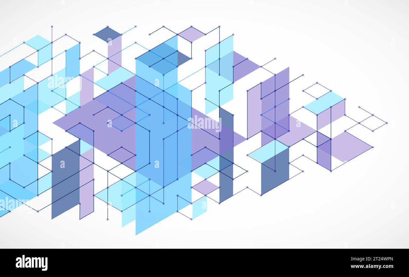 Abstract rectro colored background in isometric style. Vector Stock ...
