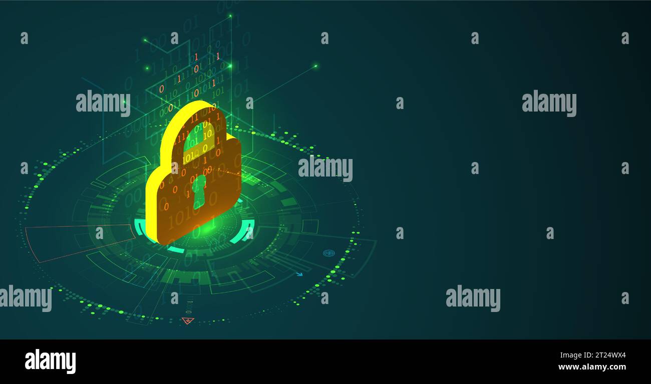 Isometric Digital Abstract Technology Background Vector Illustration