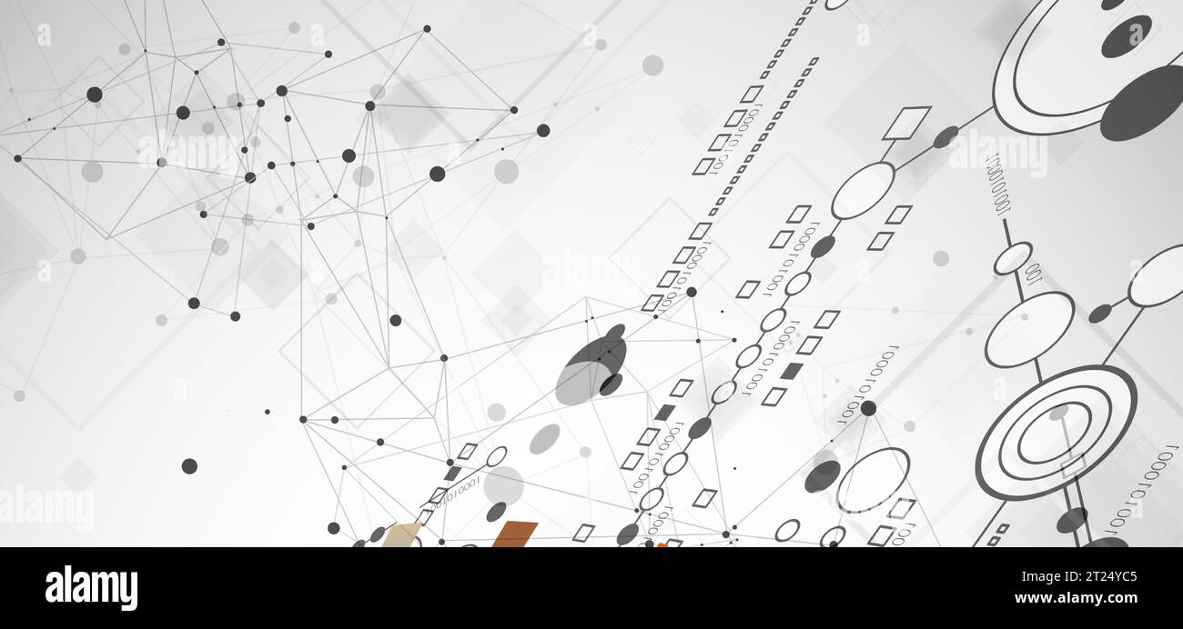 Abstract background on technological and scientific topics. Vector format. Stock Vector