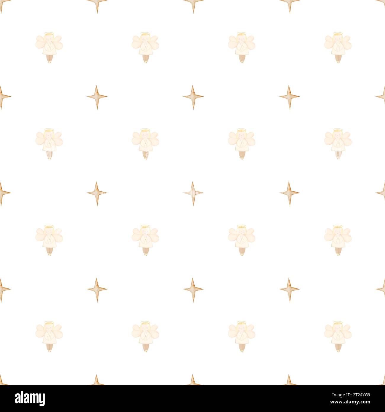 baby baptism pattern. seamless pattern for baby christening with angel ...