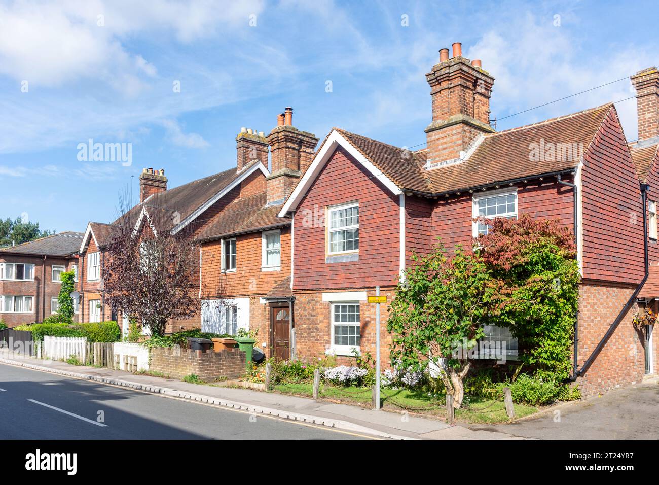Houses on High Street, Pembury, Kent, England, United Kingdom Stock Photo