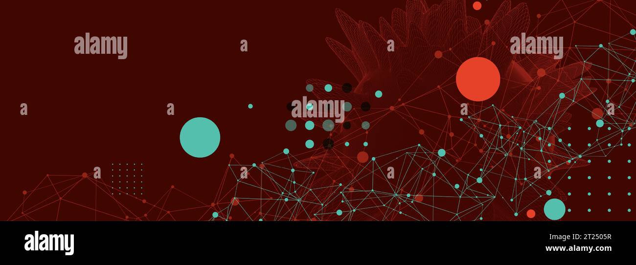 Abstract sphere background with plexus effect. 3D surface. Vector Stock Vector