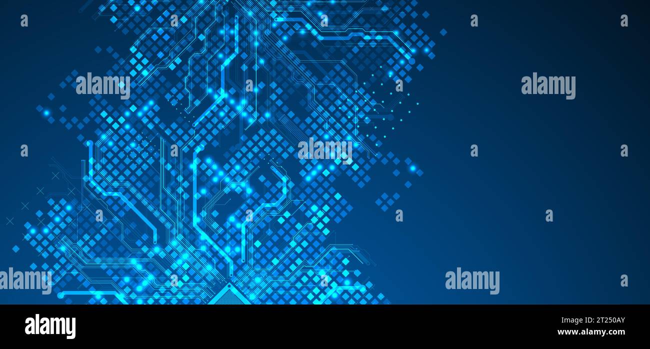 Abstract background on technological and scientific topics. Vector Stock Vector