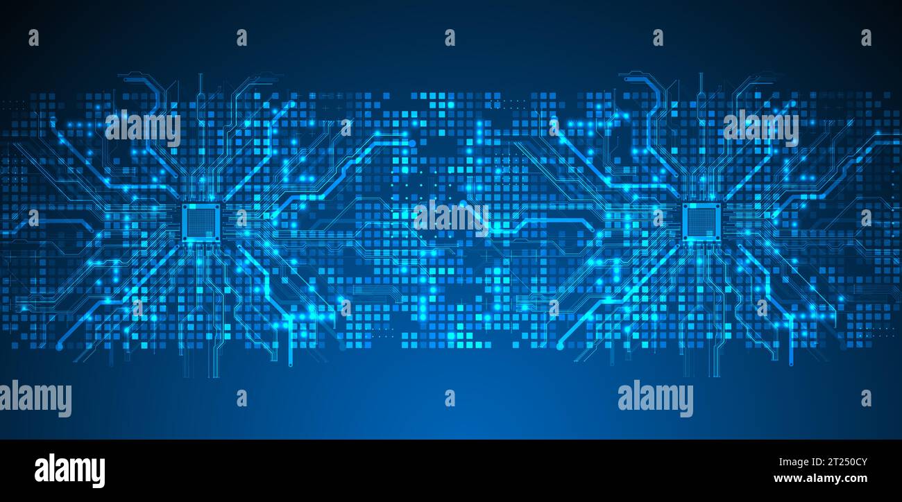 Abstract background on technological and scientific topics. Vector Stock Vector