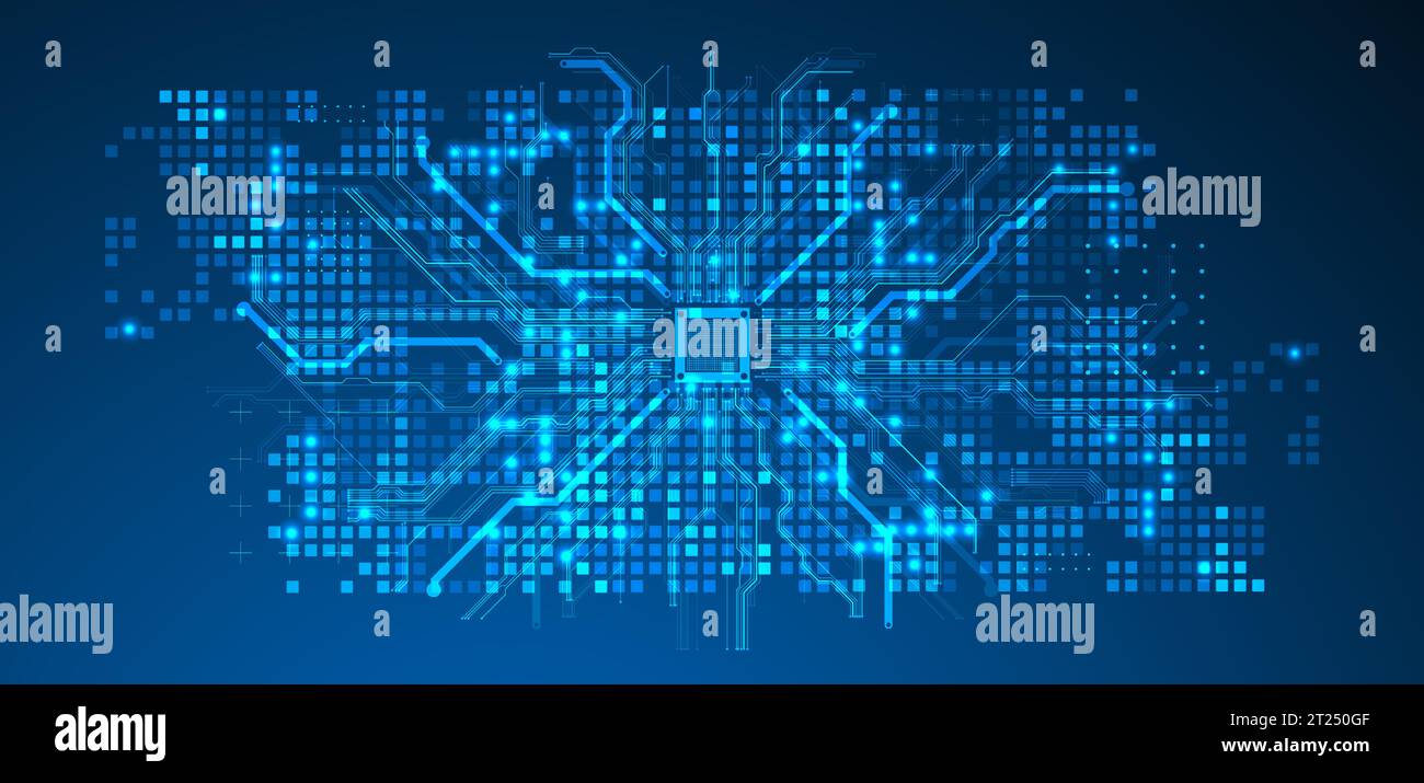 Abstract background on technological and scientific topics. Vector Stock Vector