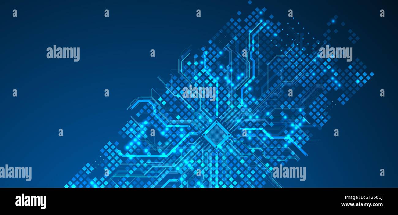 Abstract background on technological and scientific topics. Vector Stock Vector