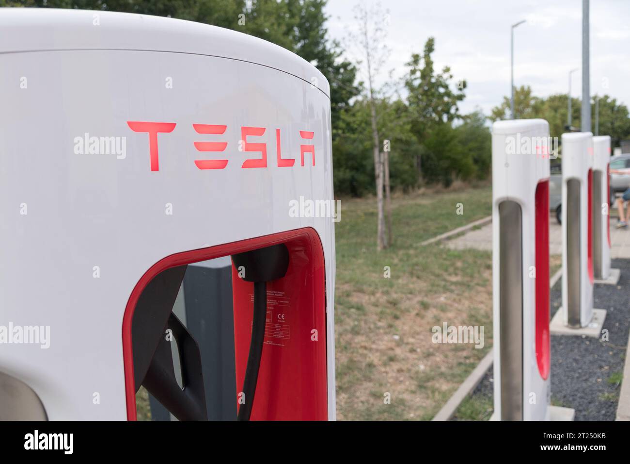 High voltage dc fast charging station hires stock photography and