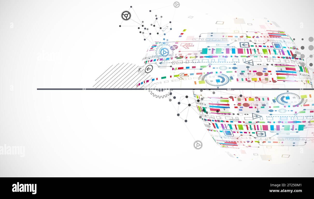 Scientific and technological ART concept. Abstract background with ...