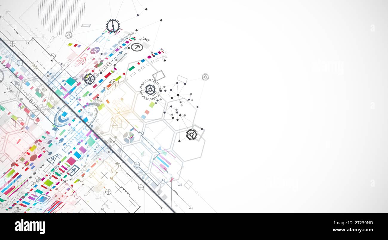 Scientific and technological ART concept. Abstract background with ...