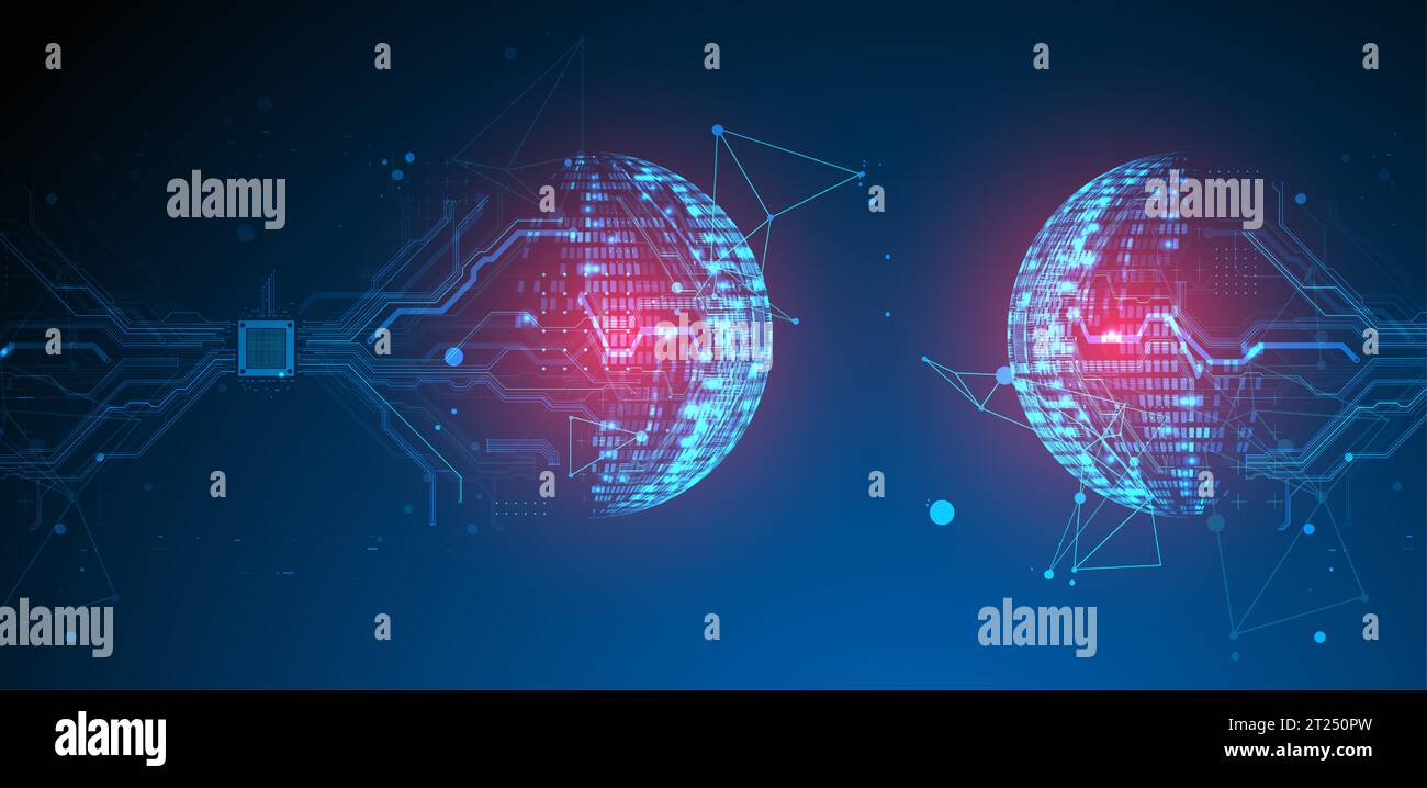 Sphere theme vector illustration. Digital technology background. Vector Stock Vector