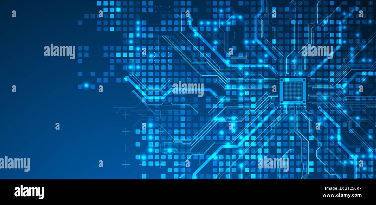 Abstract background on technological and scientific topics. Vector Stock Vector