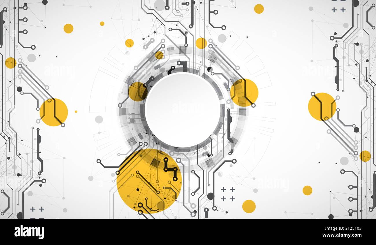 Abstract background. Scientific and technological concept with the use ...