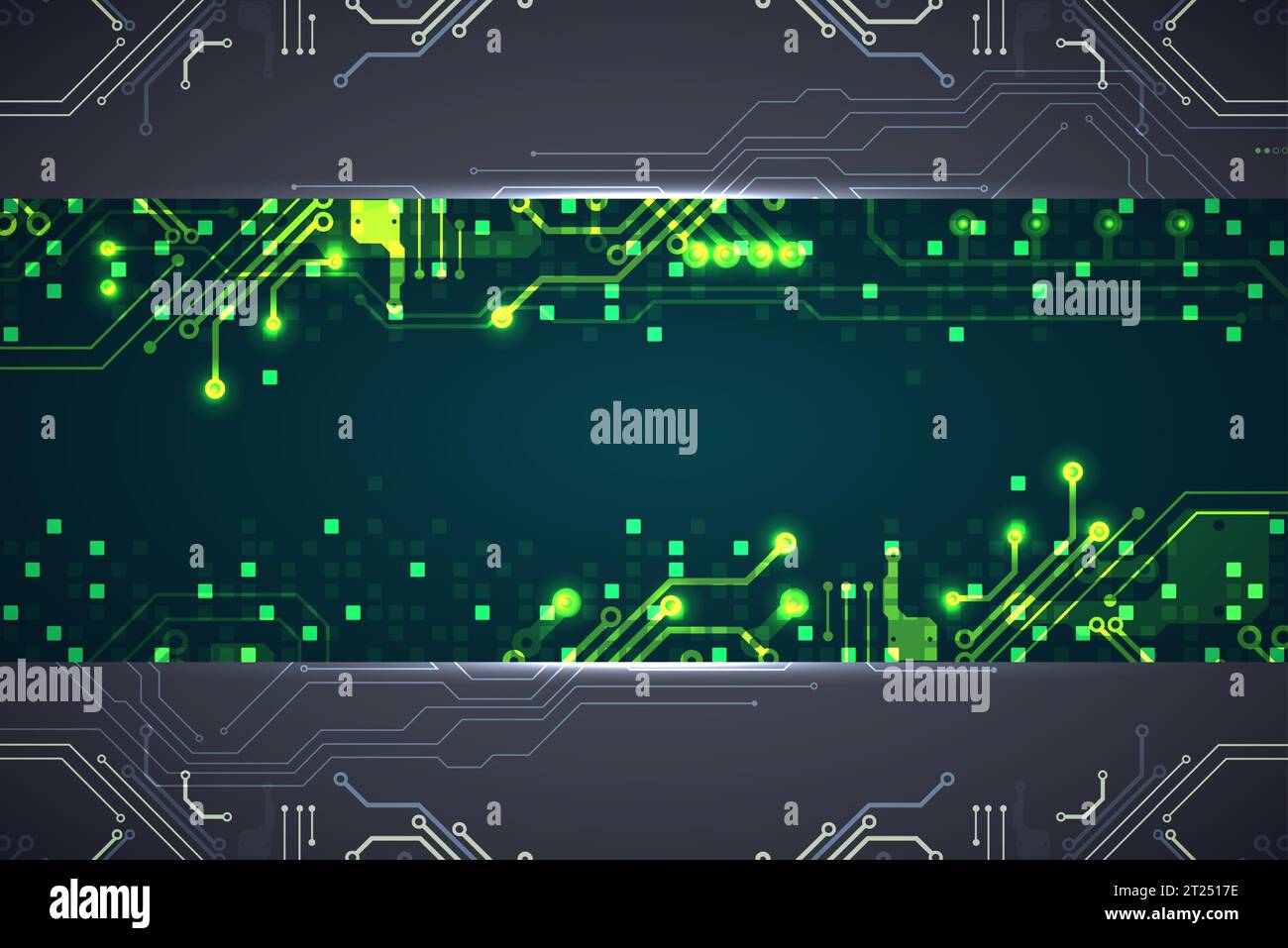 Vector illustration, Hi-tech digital technology and engineering theme Stock Vector