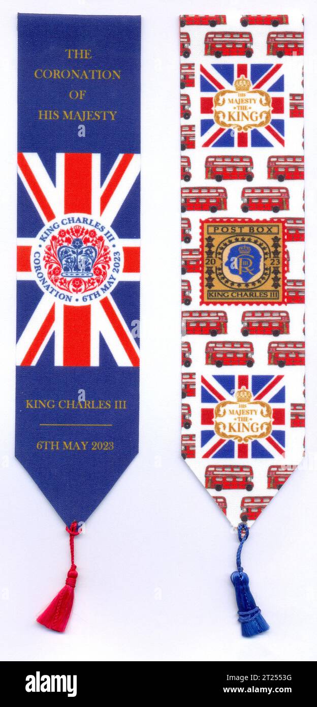 Cash's souvenir bookmarks for Coronation of King Charles III 6th May