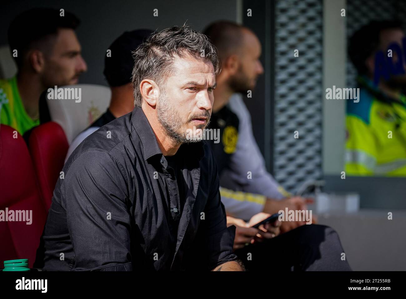 Carl Hoefkens, head coach of Standard, pictured during a football game  between Standard de Liege and Club Brugge on match day 10 of the Jupiler  Pro League season 2023 - 2024 competition, image size:1300x956