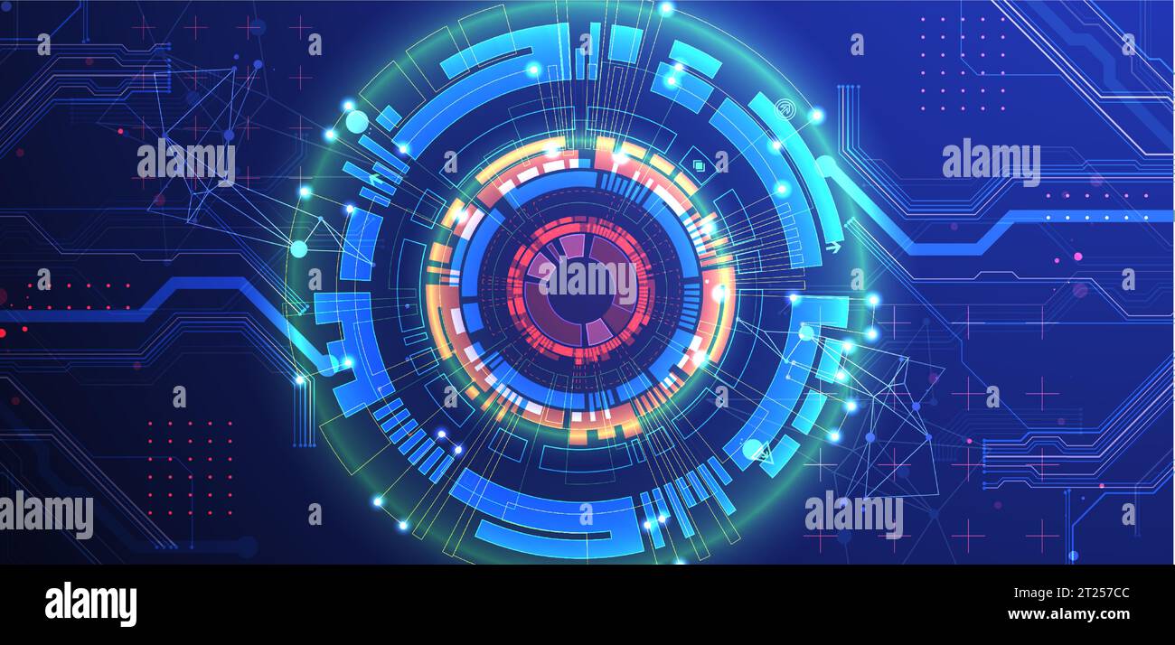 Abstract technology circuit board. Communication concept. Vector Stock ...