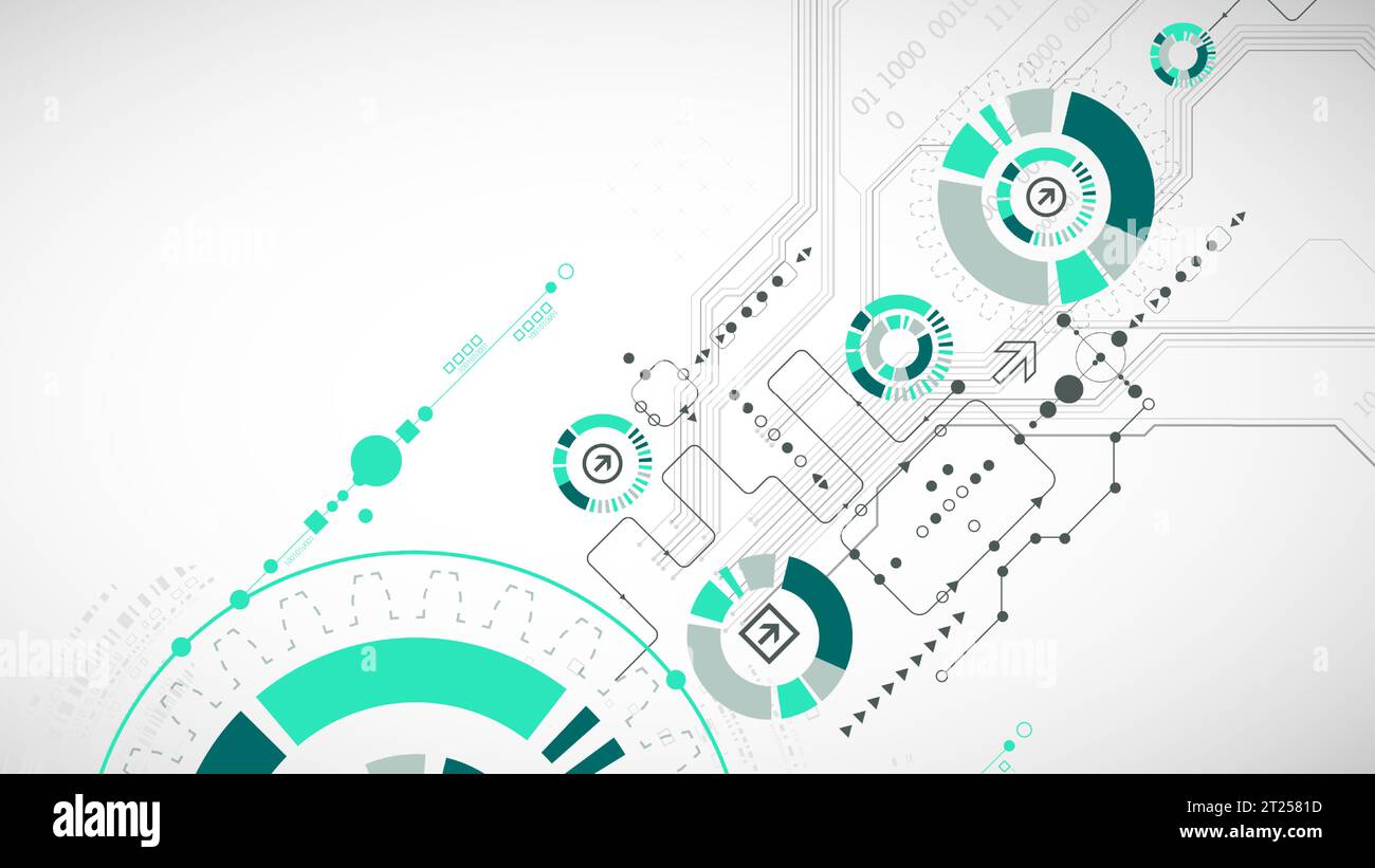 Abstract technology background. Cogwheels ART theme. Vector. Stock Vector