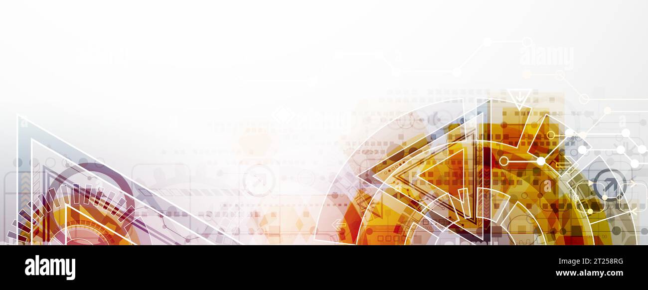Abstract color digital communication technology background. Vector Stock Vector