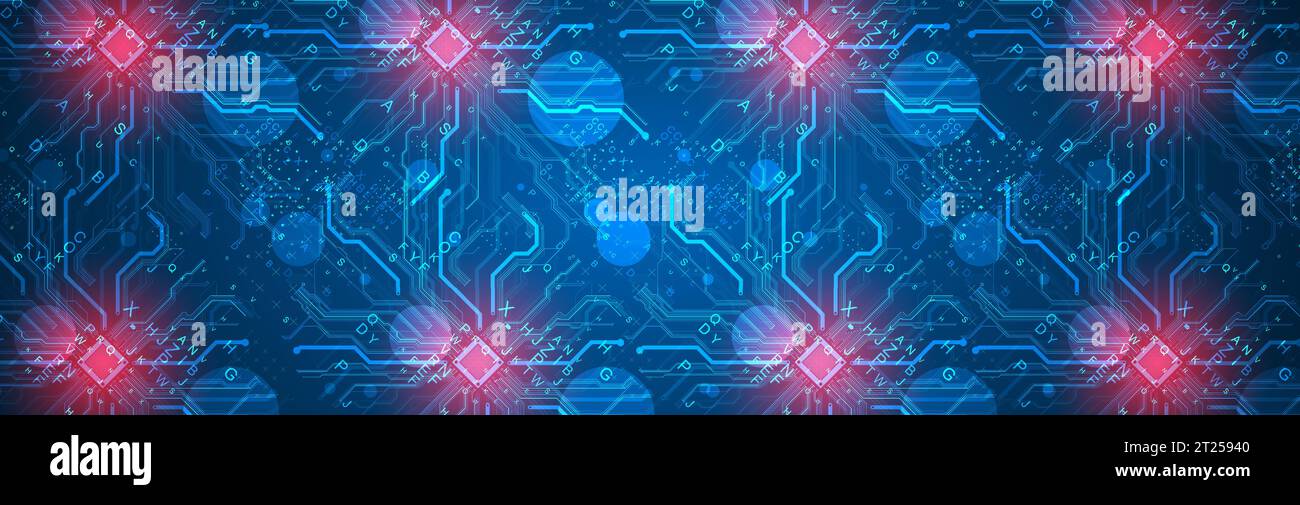 CPU concept. Circuit board. Technology background Stock Vector Image ...