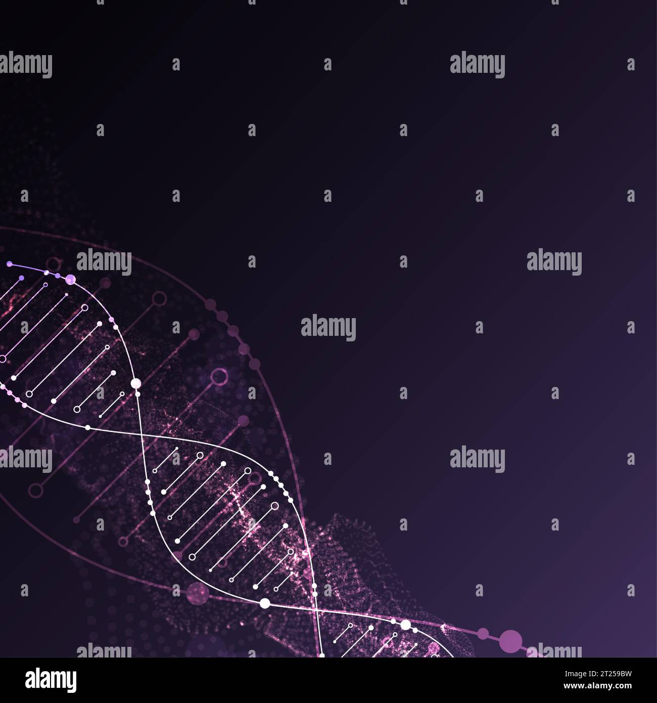 Science template, abstract background with a DNA molecules. Vector ...