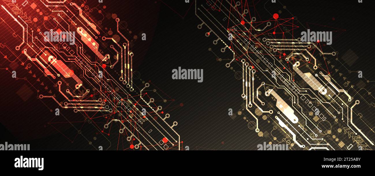 Abstract technology circuit board. Communication concept. Vector Stock ...