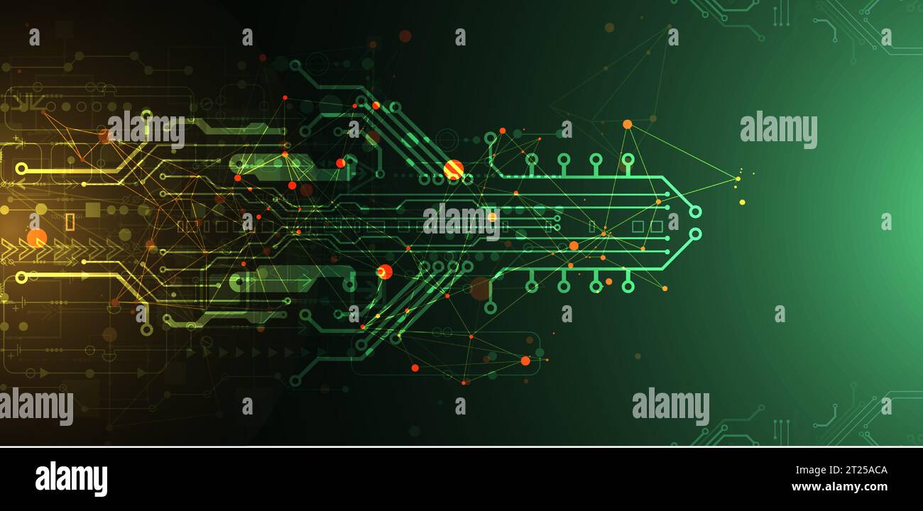 Abstract technology circuit board. Communication concept. Vector Stock ...