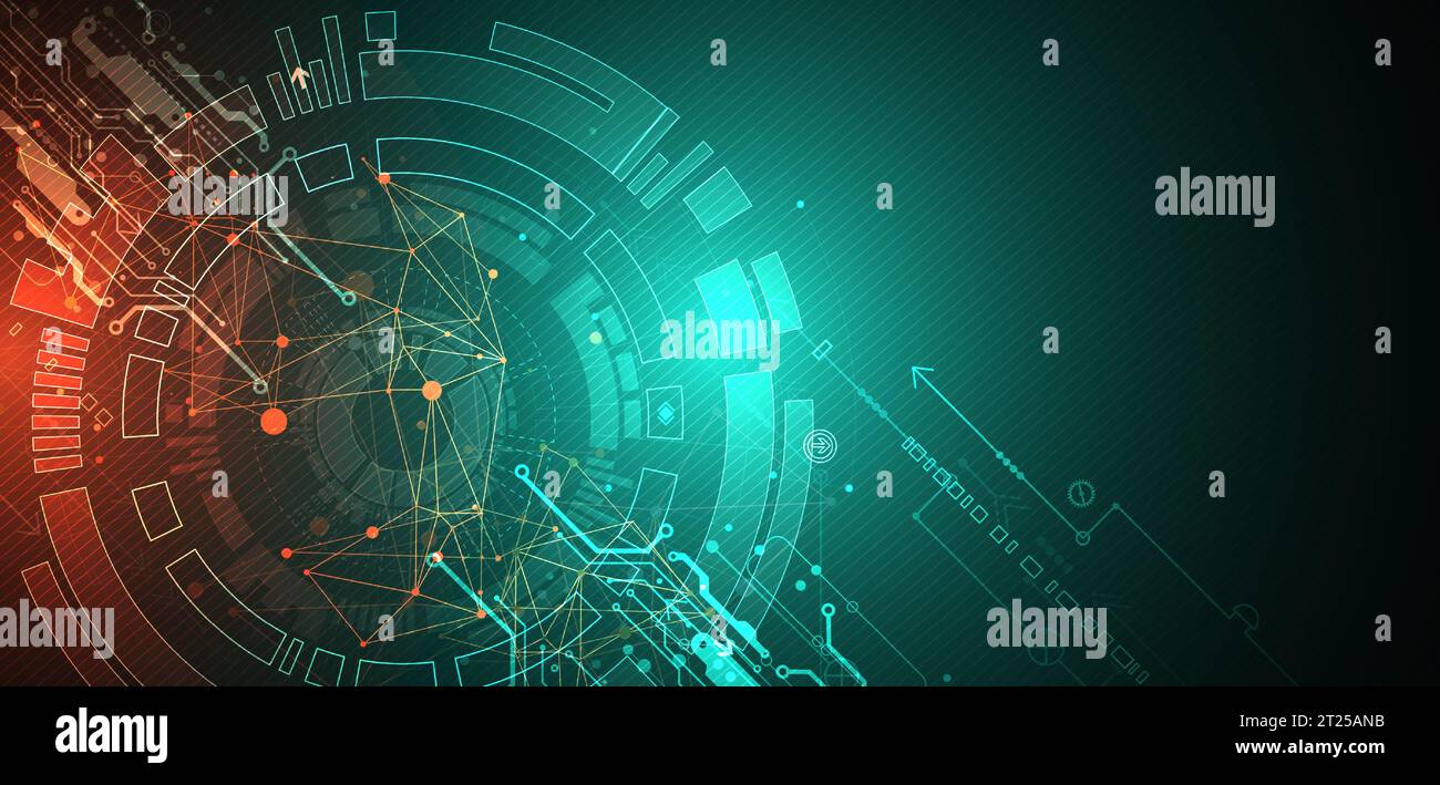 Abstract technology circuit board. Communication concept. Vector Stock ...