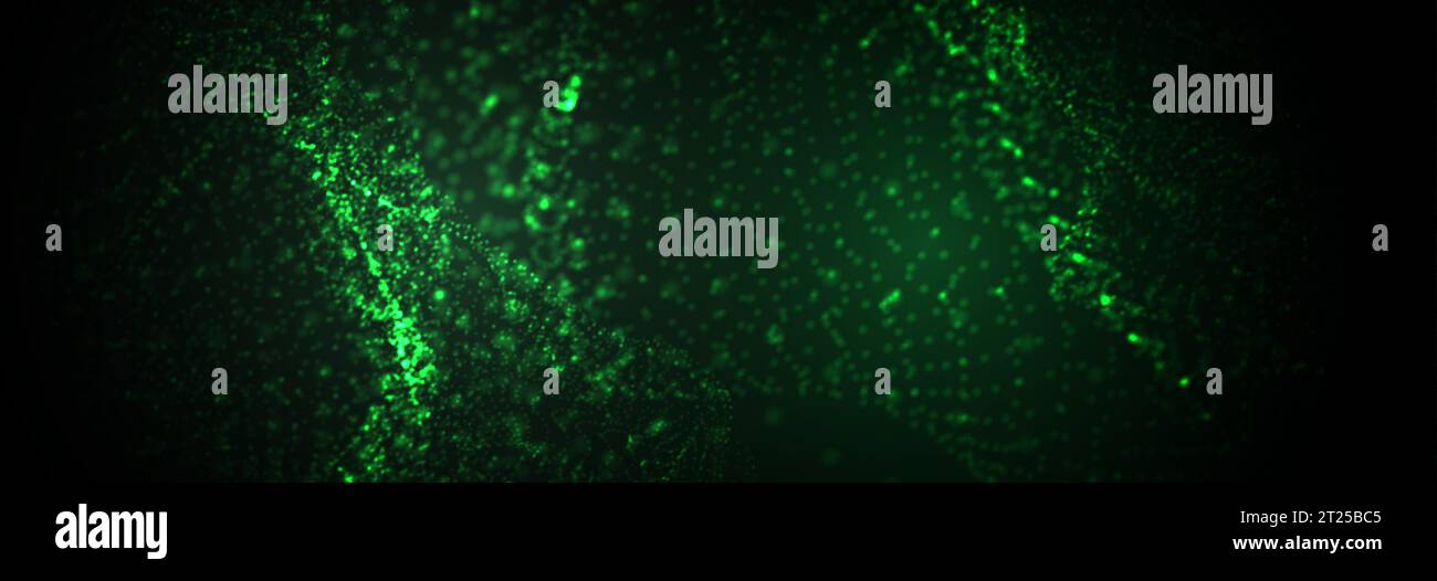 Abstract background.  Particles liquid dynamic flow. Trendy fluid cover design. Vector Stock Vector