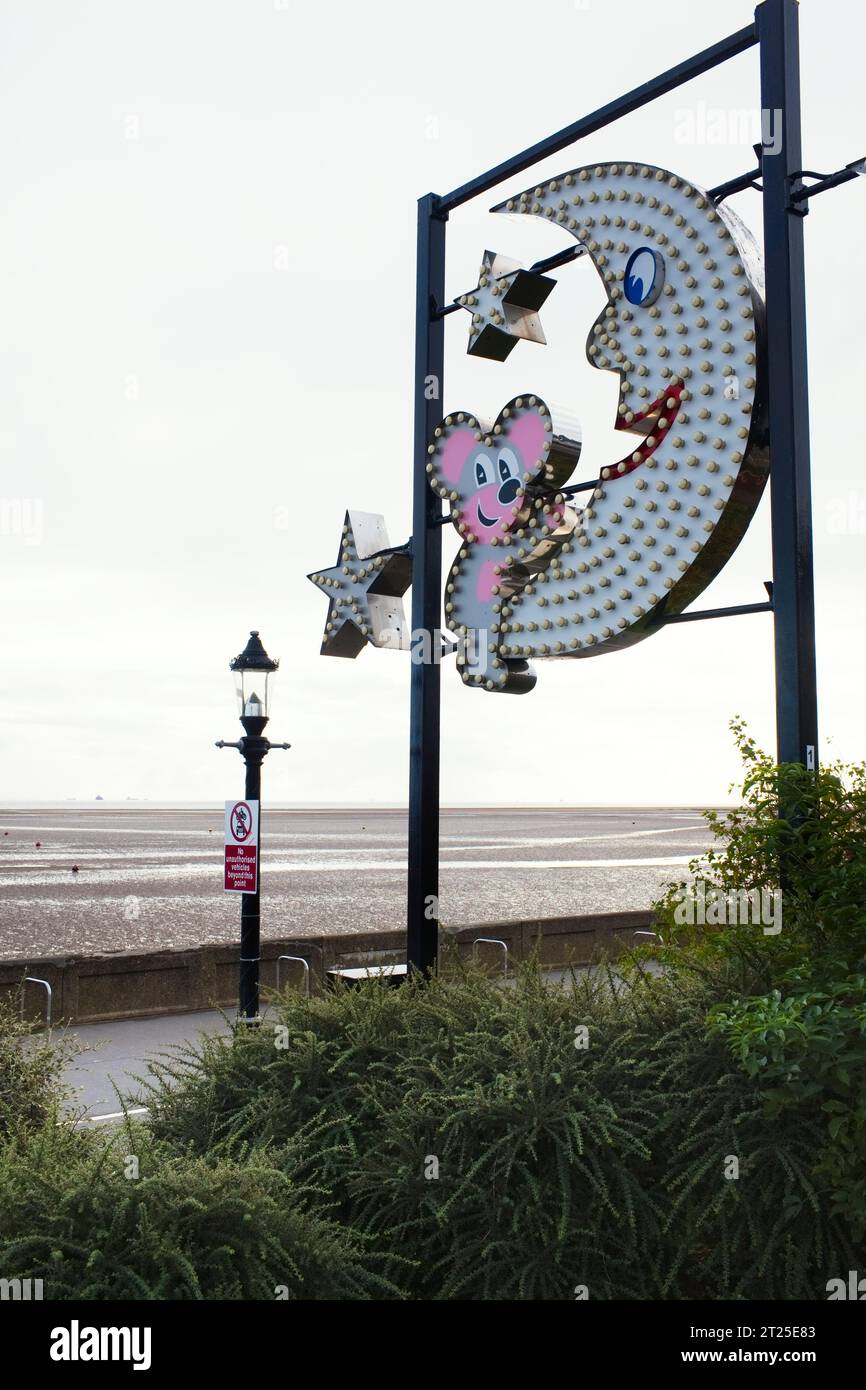 Prom illuminations at Cleethorpes seaside resort Stock Photo