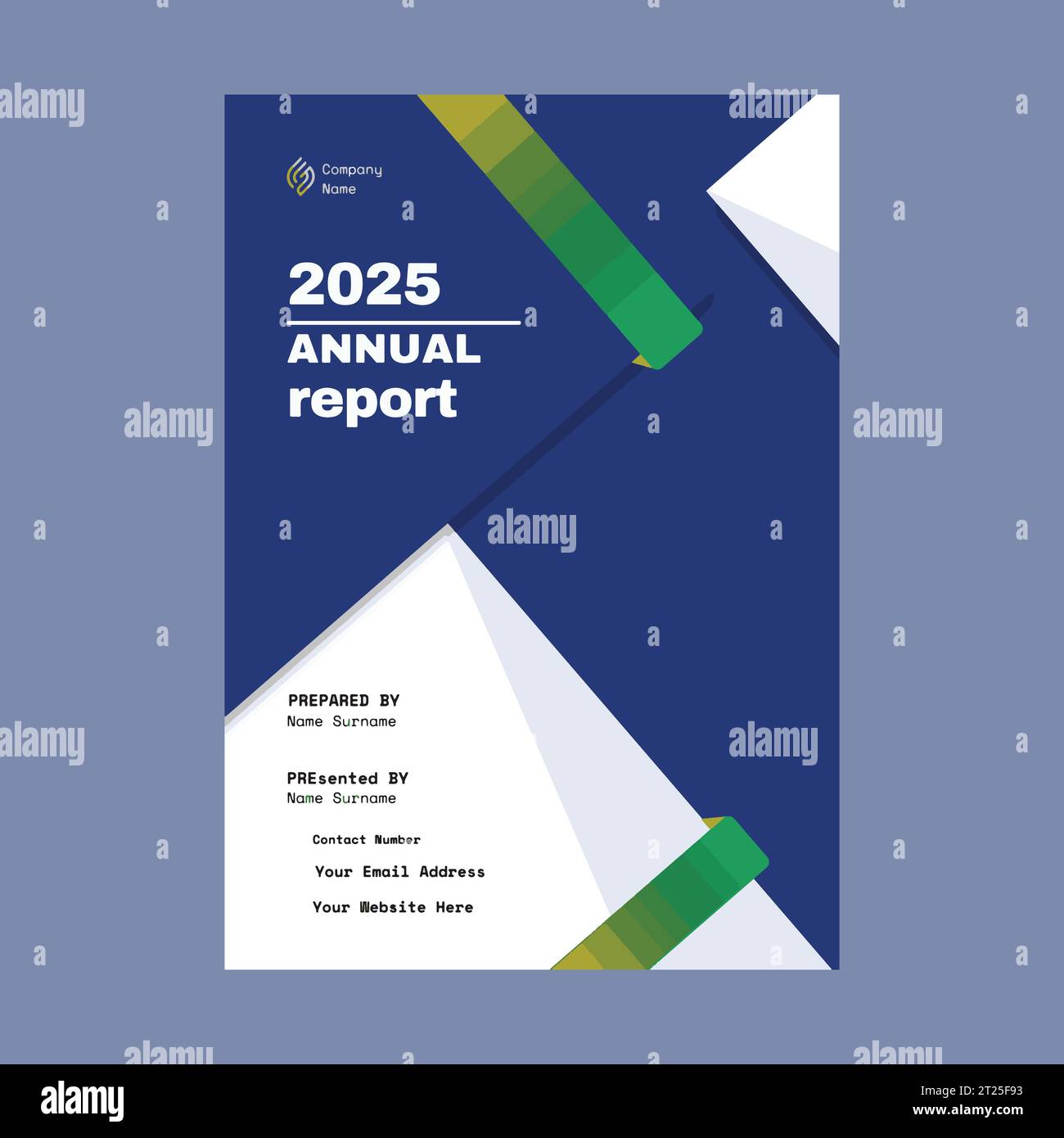 Company Annual report brochure flyer design vector template Stock Vector