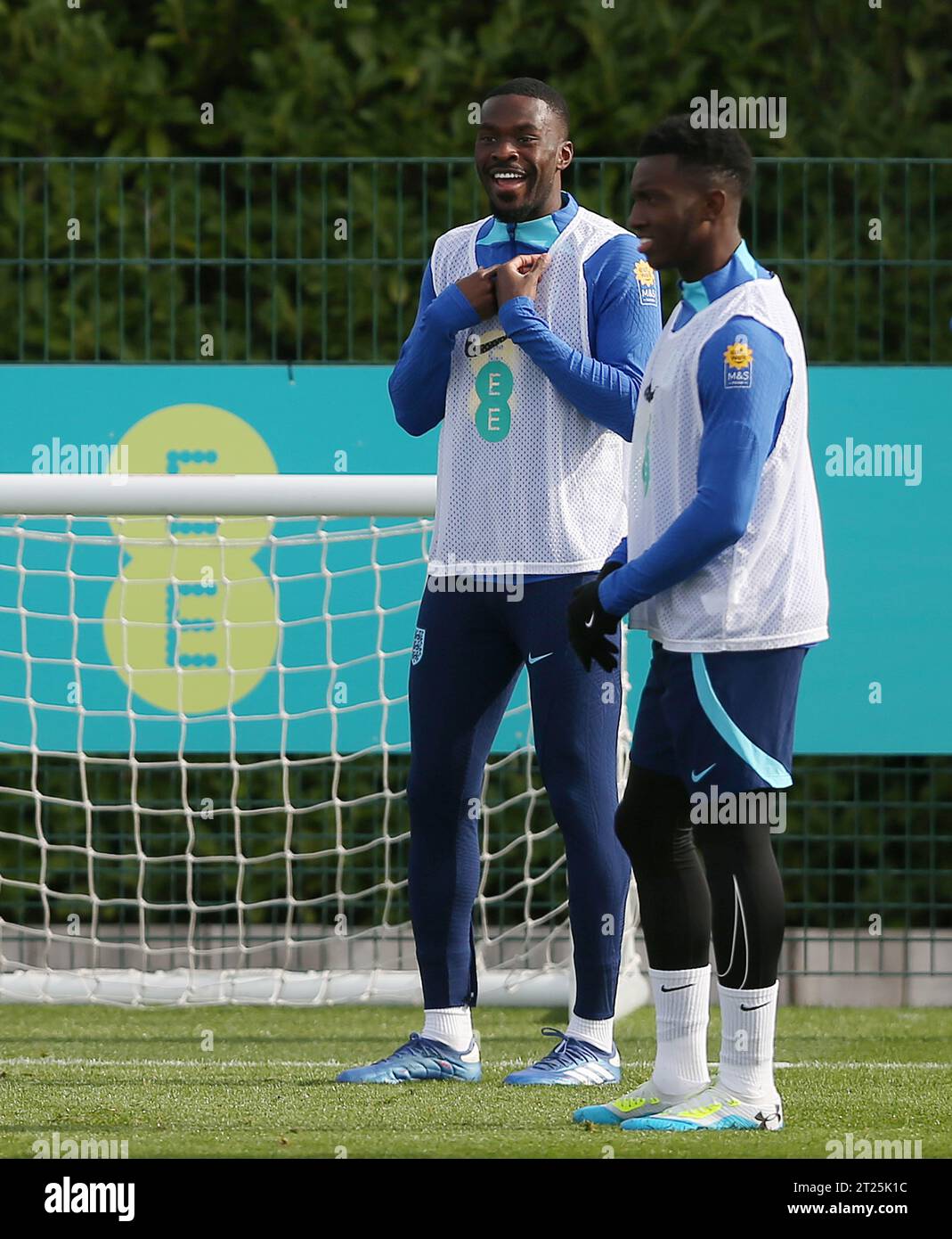 Fikayo Tomori of England & AC Milan. - England Training & Press Conference, England v Italy, UEFA European Qualifiers, Tottenham Hotspur Training Ground, London, UK - 16th October 2023. Editorial Use Only - DataCo restrictions apply Stock Photo