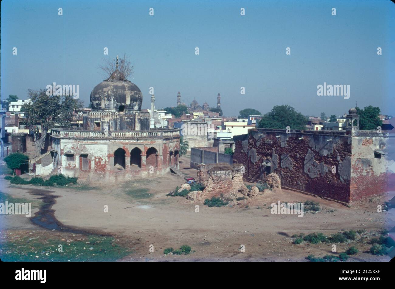 The Lucknow Residency is a witness of the First war of Independence in 1857. Lying to south of Gomti river its roofless buildings and smashed walls sprawling in a vast area of 33 acres stands witness to one of the most memorable siege of this British stronghold by the Avadh forces in 1857. Stock Photo