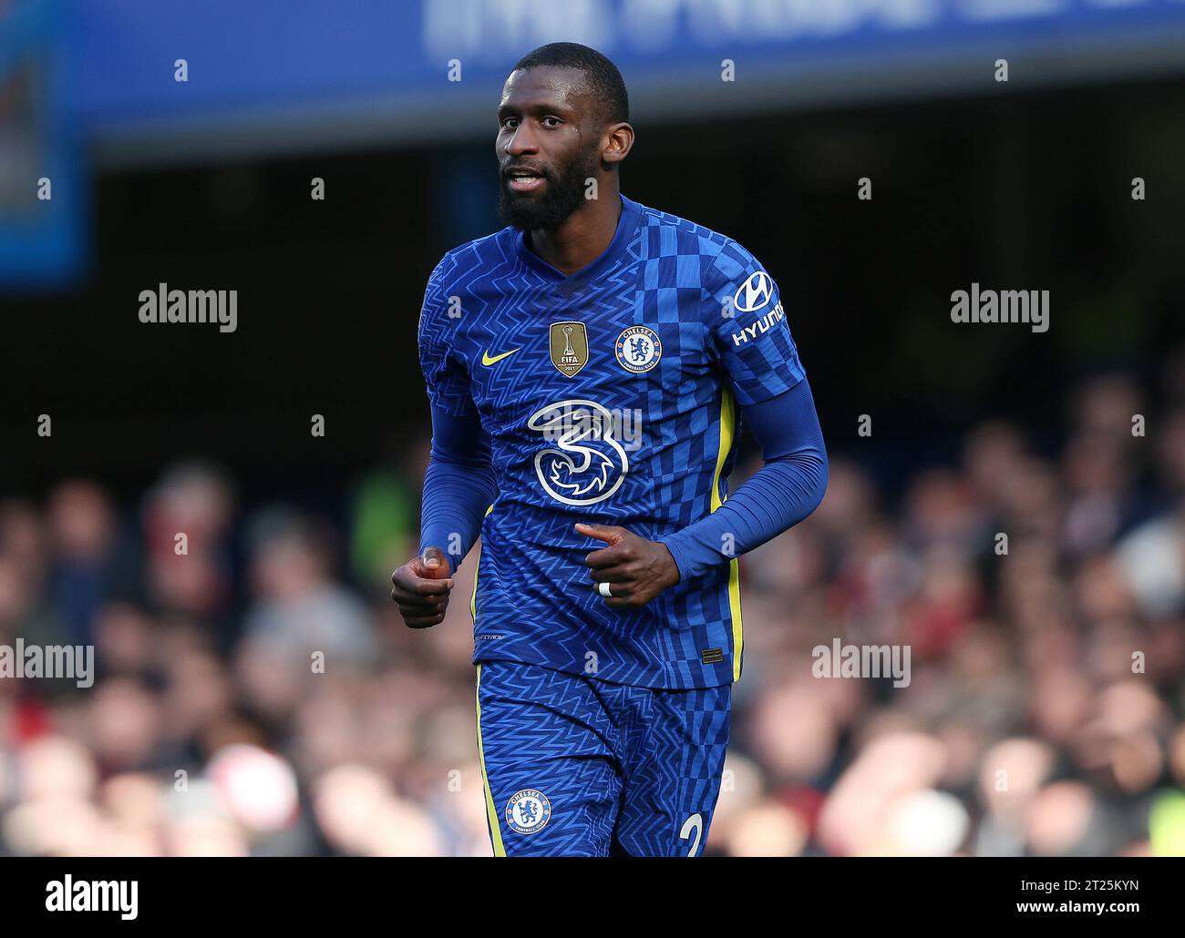 Antonio Rudiger of Chelsea against Brentford. - Chelsea v Brentford ...