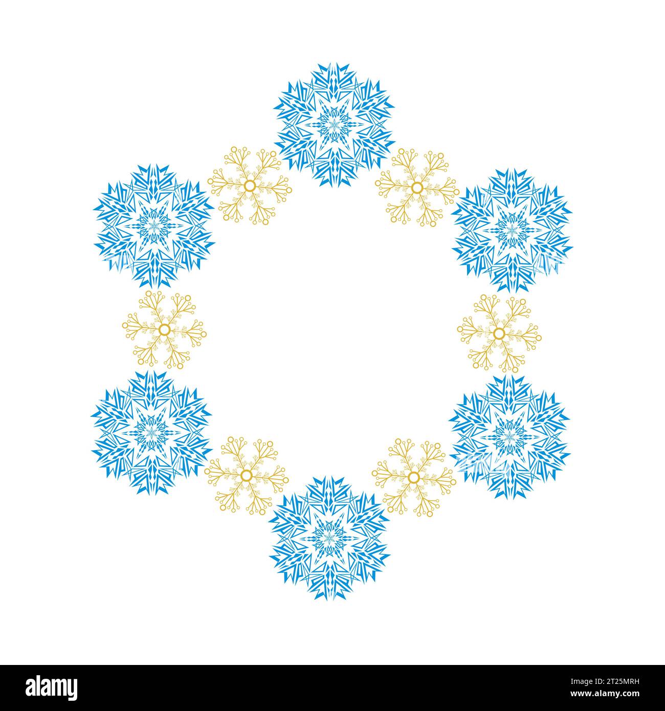 Frame with winter snowflakes Stock Vector Image & Art - Alamy