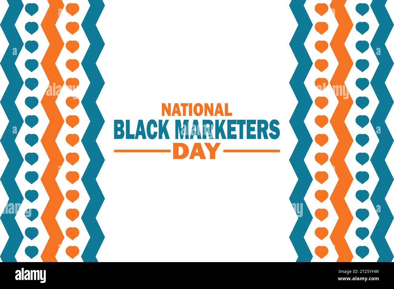 National Black Marketers Day. Holiday concept. Template for background, banner, card, poster with text inscription. Stock Vector
