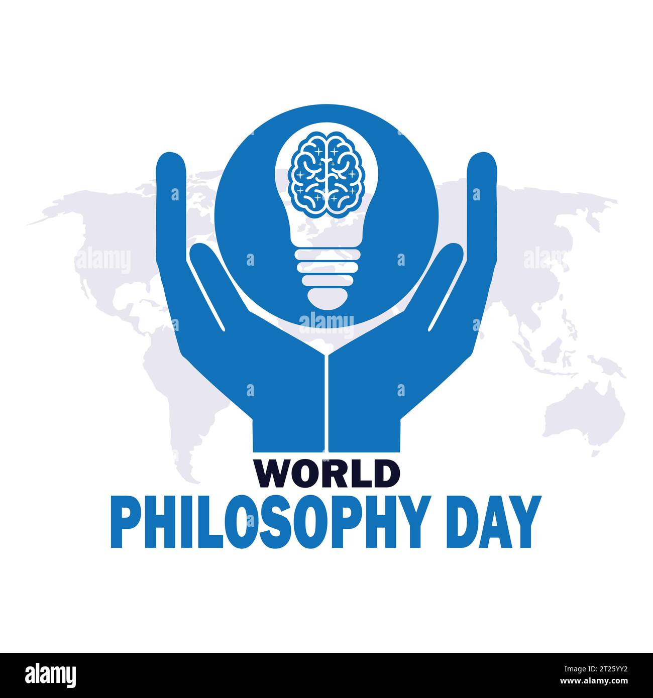 World Philosophy Day. Vector illustration Suitable for greeting card