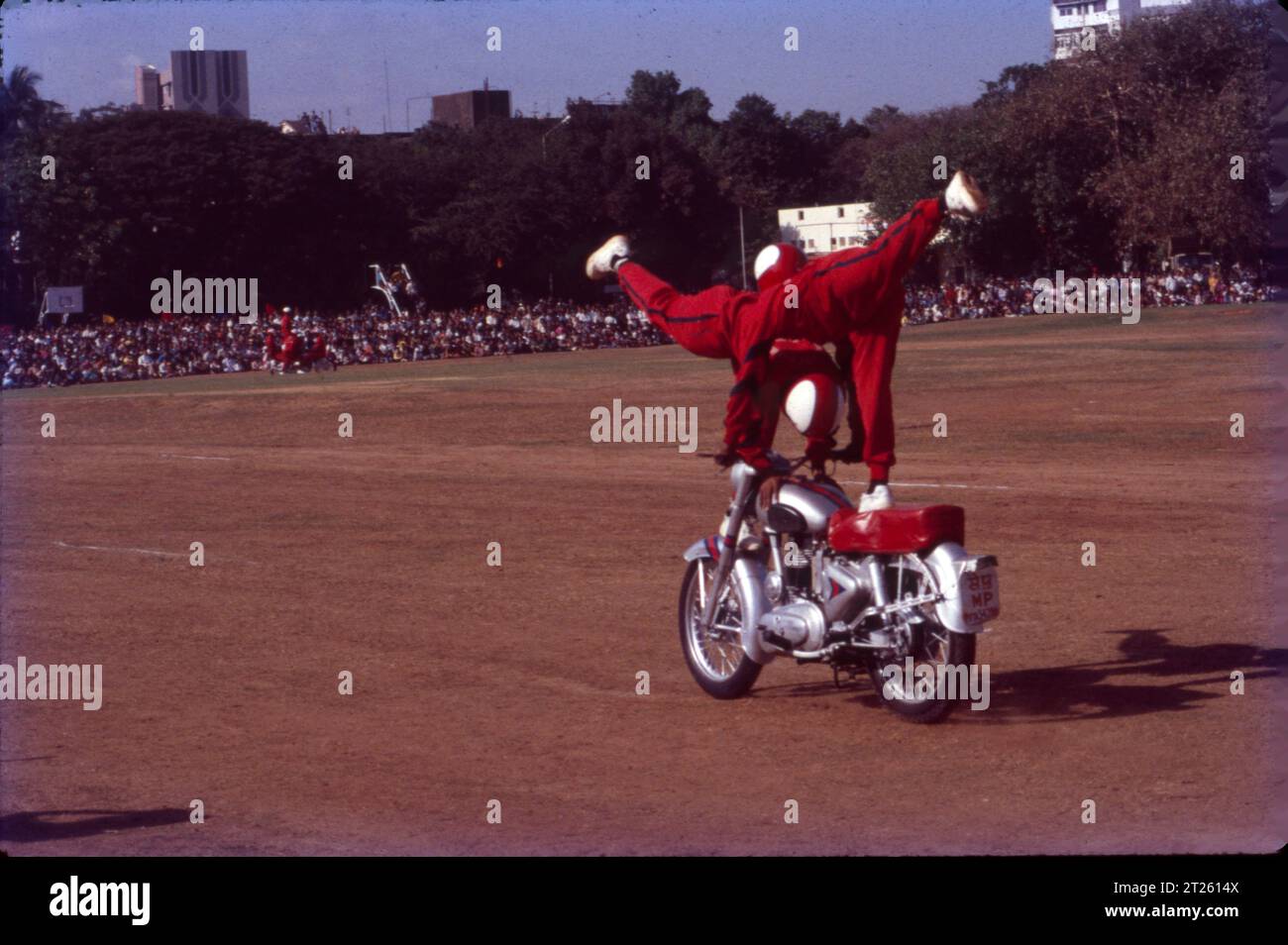 The stunning acrobatic displays were performed by a corps of "DARE