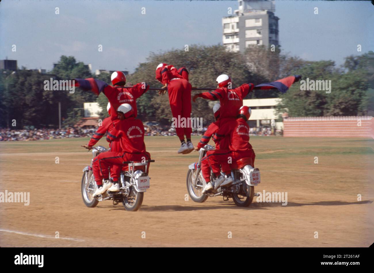 The stunning acrobatic displays were performed by a corps of "DARE