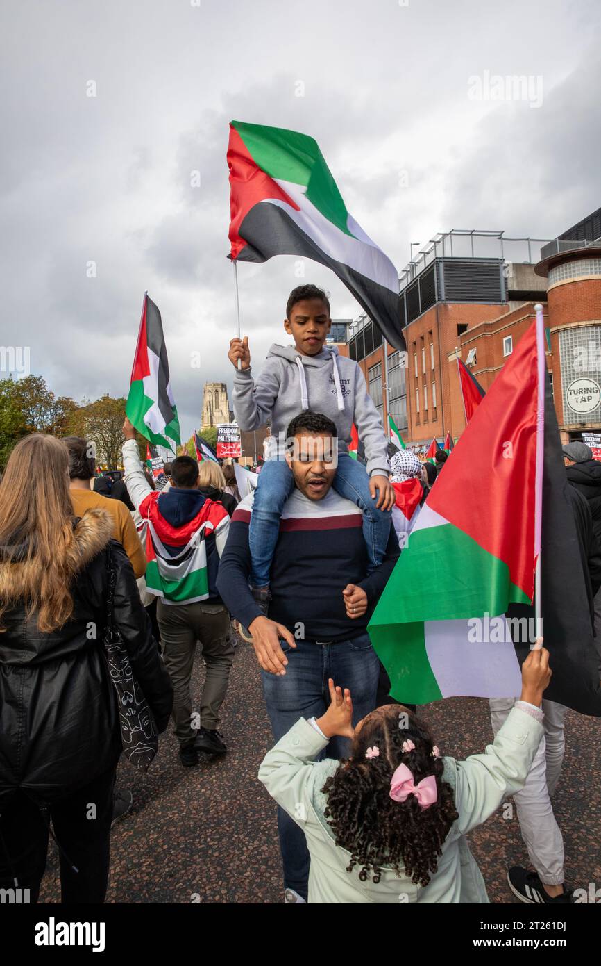 A march in support of a Free Palestine and an end to the conflict in