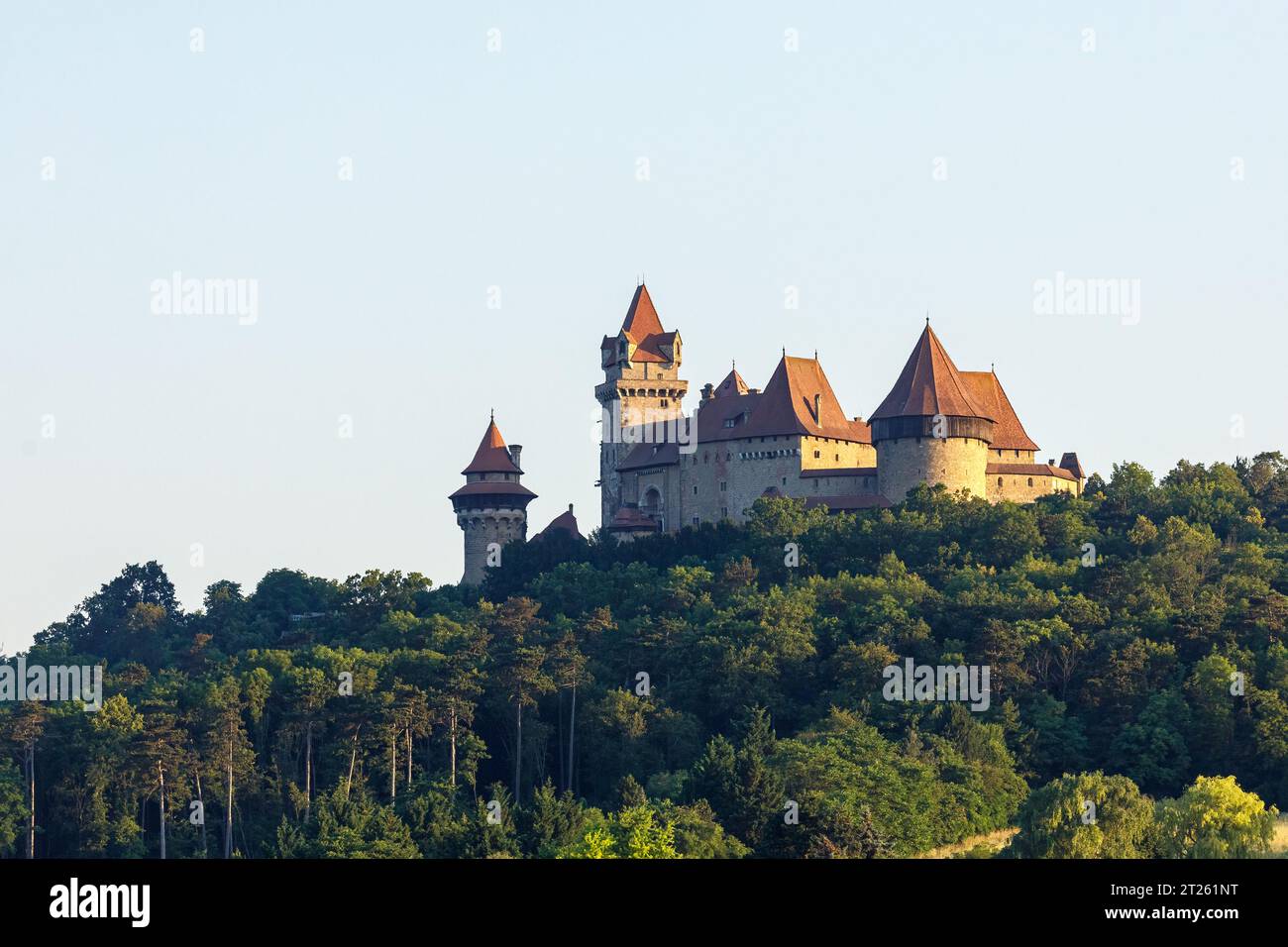 The Castle Kreuzenstein in Leobendorf at Vienna Austria Stock Photo