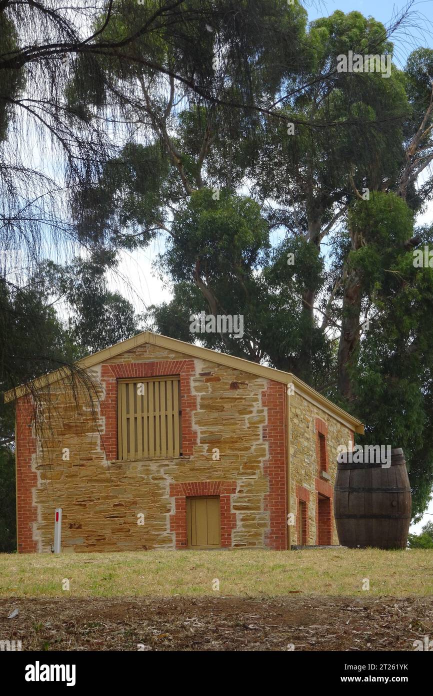 Old stone built home in Willunga South Australia Stock Photo