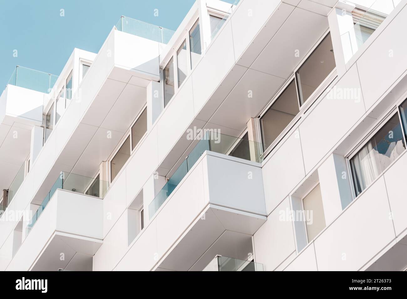 Architectural detail from the modernist, brutalist and eclectic Tel ...