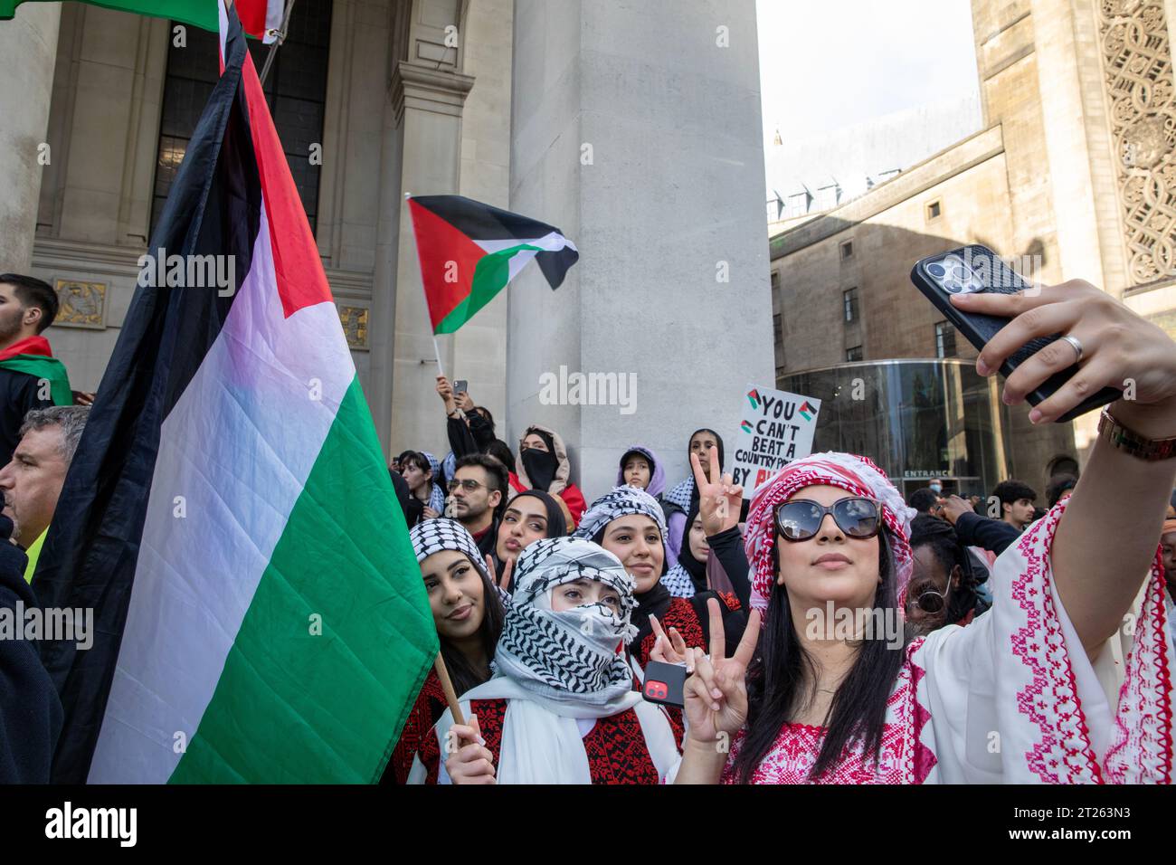 A march in support of a Free Palestine and an end to the conflict in