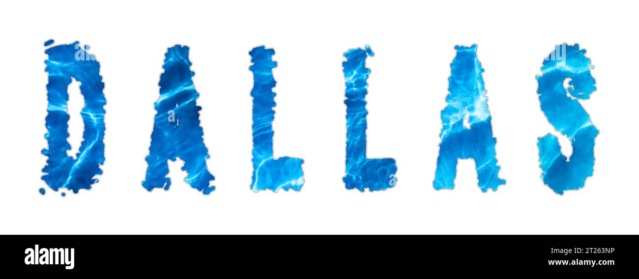 Dallas Water, Dallas Water Supply Challenge on white Stock Photo Alamy