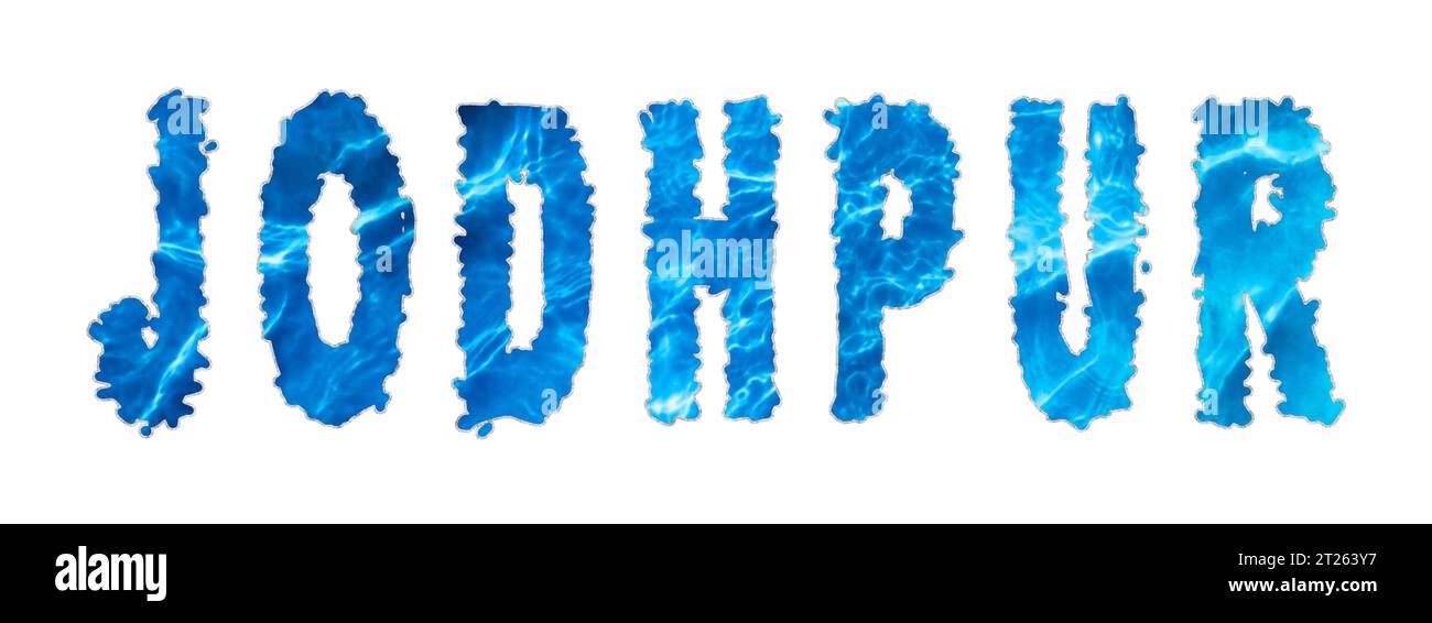 Jodhpur Water, Jodhpur Water Supply Challenge on white Stock Photo Alamy