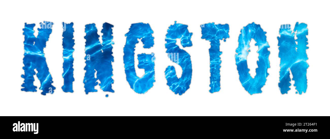 Kingston Water, Kingston Water Supply Challenge on white Stock Photo