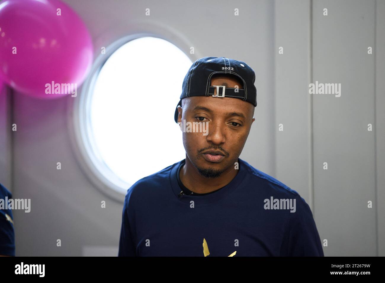 Sorane Rapper Marseille, France. 17th Oct, 2023. Marseille rapper Soprano during the ...